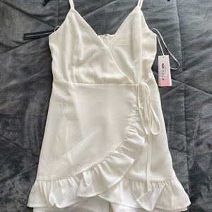 White Ruffled Romper